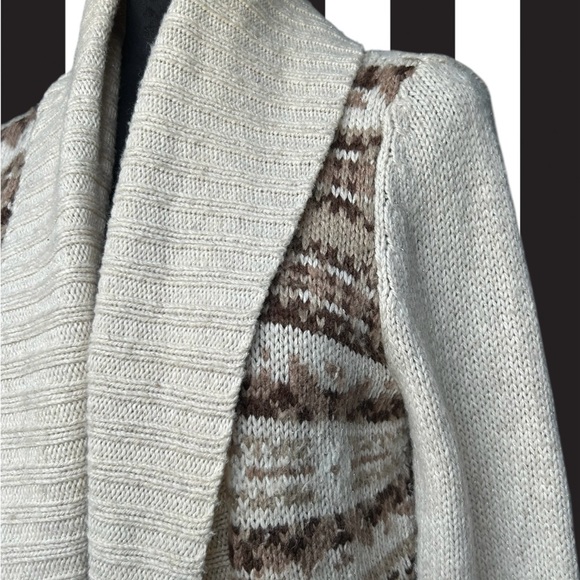 St. John’s Bay Open Cardigan Sweater Drape Collar Women’s M Festive Momcore - Picture 4 of 12